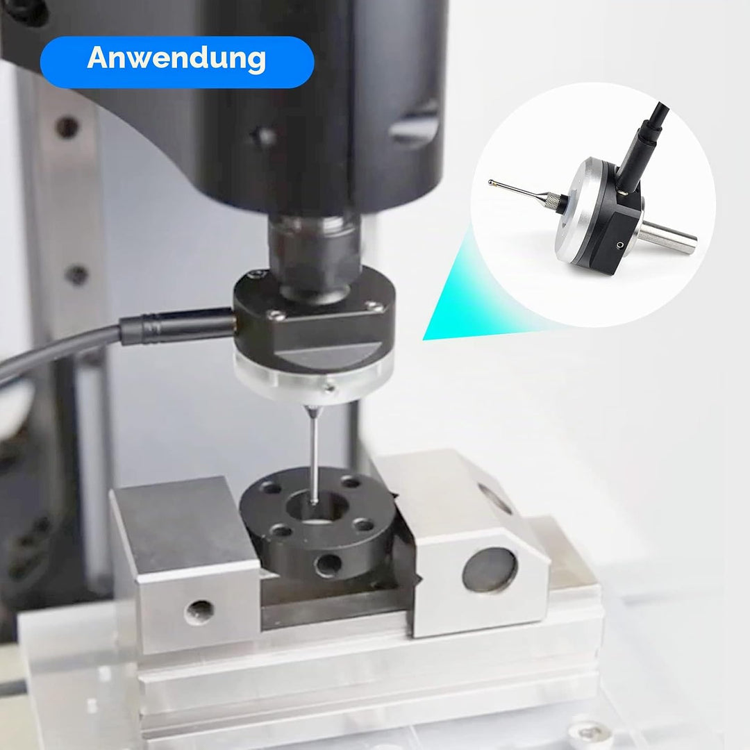 RATTMMOTOR Kantentaster,3D-Kantensucher,DC 5–24 V,Multifunktionaler CNC 3D-Kantentaster,6mm Schaft,m