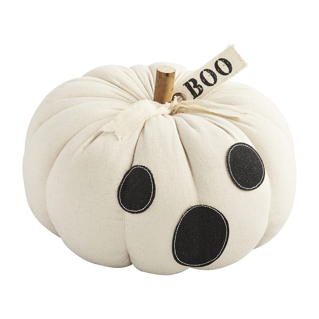 Mud Pie Halloween Jack-O-Lantern Sitter White Ghost, Weiss, 7 1/2" x 7 3/4" Dia