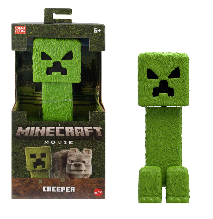 Mattel Minecraft Grosse Actionfiguren, 30 cm grosse, bewegliche Creeper-Sammelfigur, inspiriert von