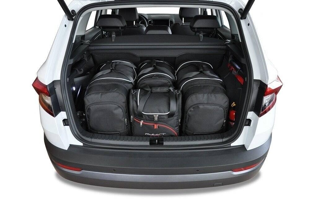 KJUST Dedizierte Kofferraumtaschen 4 STK kompatibel mit Skoda KAROQ I 2017+