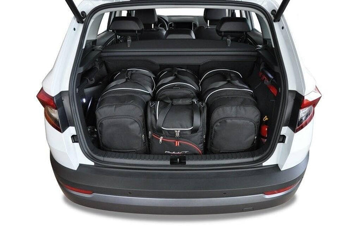 KJUST Dedizierte Kofferraumtaschen 4 STK kompatibel mit Skoda KAROQ I 2017+