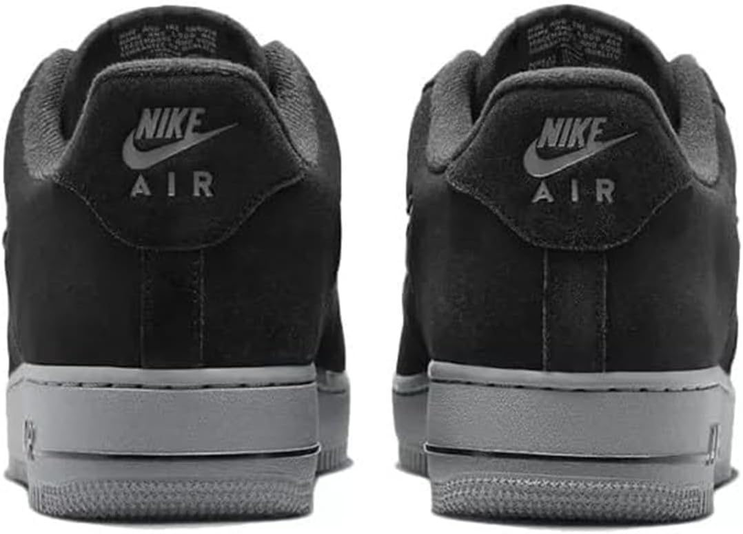 Nike Herren Air Force 1 Sneaker 45.5 EU Black Cool Grey, 45.5 EU Black Cool Grey