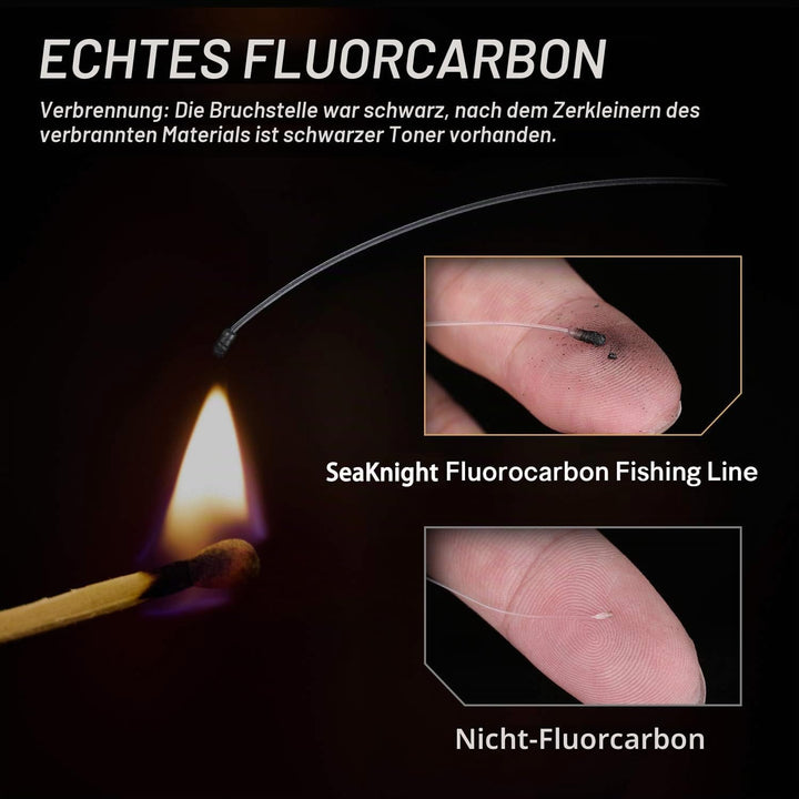Seaknight 100% Fluorocarbon Einzelsaiten Angelschnur 100m/110yds Karpfen Angeln Monofilament Nylon s
