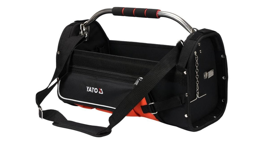 Unbekannt Werkzeugtasche mit 11 Fächern 51 x 24 x 28 cm leer offen Polyester 600D Tragegurt Tasche