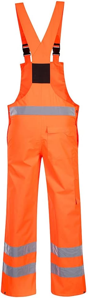 Portwest Warnschutz-Latzhose, ungefüttert, Farbe: Orange, Grösse: XXL, S388ORRXXL