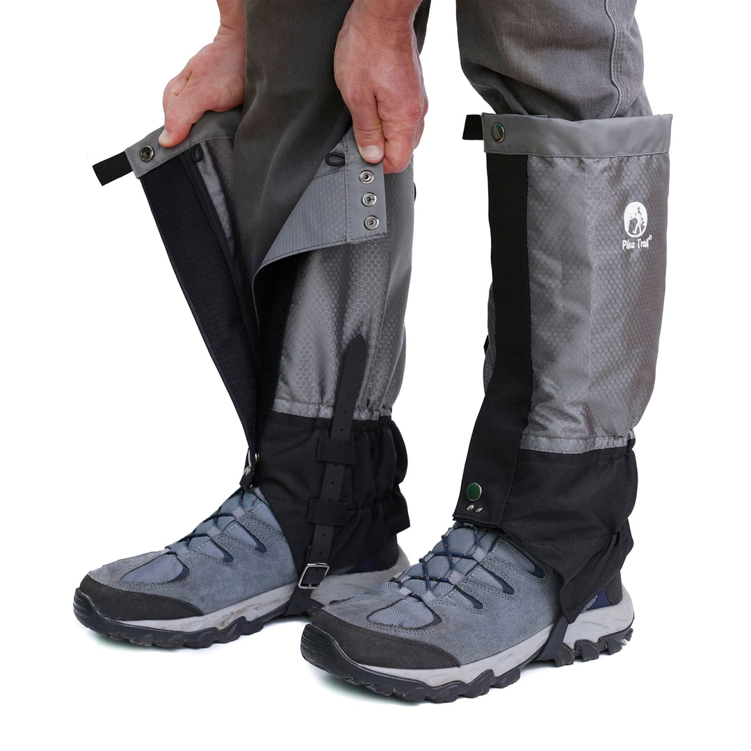 Pike Trail Unisex Trekpro Verstellbare Beinmanschette in voller Länge Grau, Einstellbar Grau