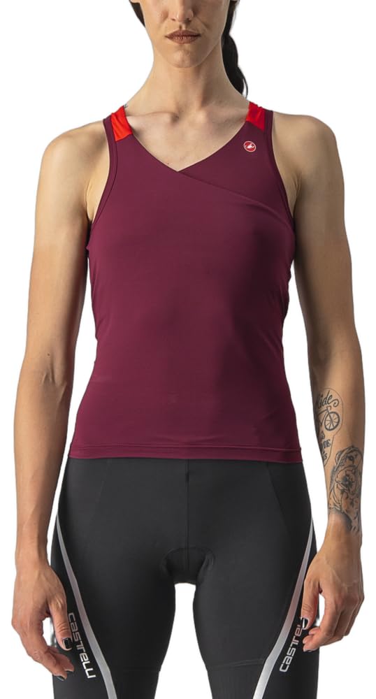 Castelli Damen Solaris Top Sweatshirt XS Bordeaux/Rot, XS Bordeaux/Rot