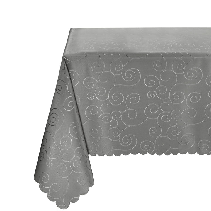 BEAUTEX Tischdecke Damast Ornamente - Bügelfreies Tischtuch - Fleckabweisende, Pflegeleichte Tischwä