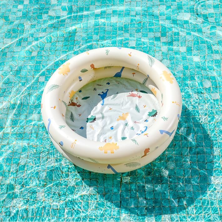Aufblasbarer Pool, 90x25 cm, Planschbecken, Aufblasbares Planschbecken, Paddling Pool, Dinosaurier-M