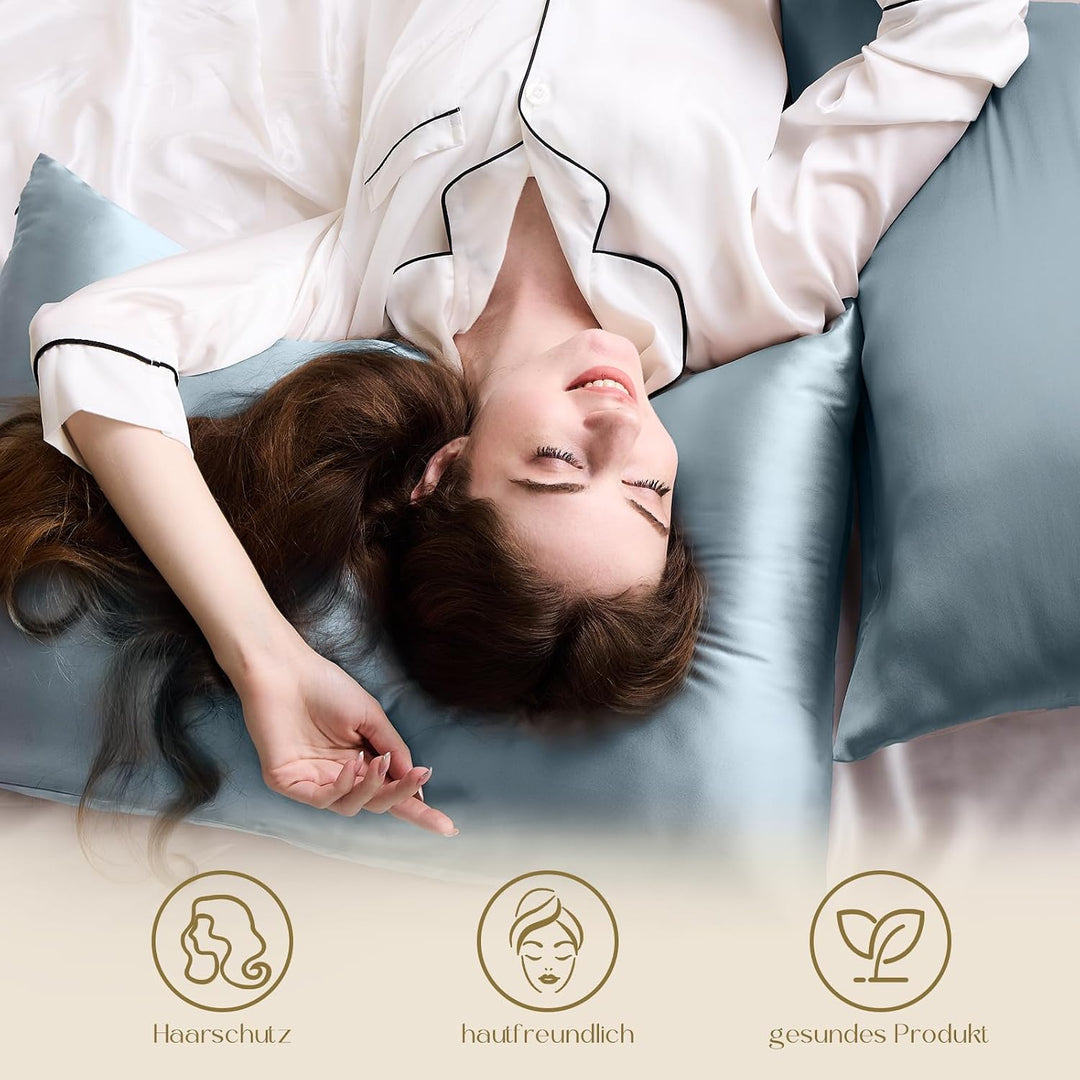 ZIMASILK Kissenbezug aus 100% Seide für Haare und Haut. Doppelseitige 19 Momme Reine Maulbeerseide K