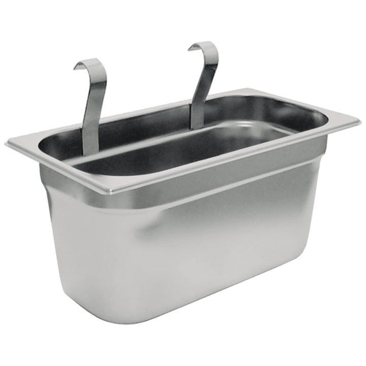 APS 11978 GN 1/3 Behälter aus rostfreiem Stahl mit 2 Haken, 32,5 x 17,5 x 15 cm