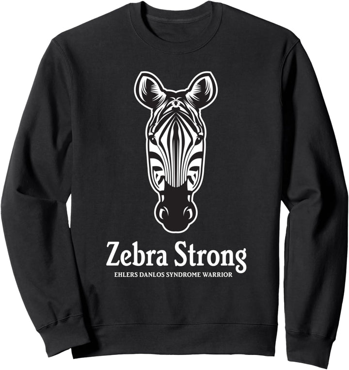 Zebrastarker EDS-Krieger - Bewusstsein für das Ehlers-Danlos-Syndrom Sweatshirt