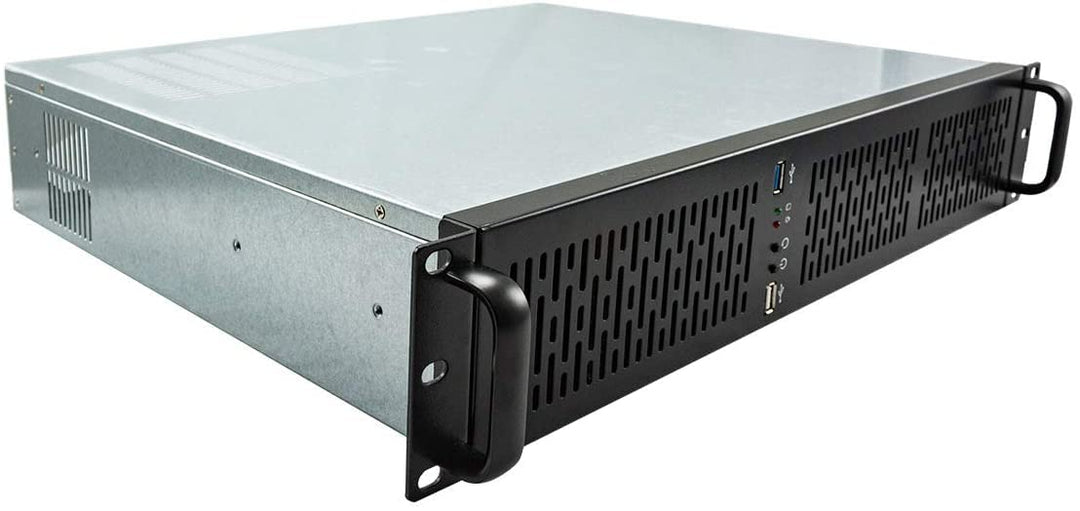'UNYKAch 2128 19 2U Rack Gehäuse schwarz, Silber Computer-Gehäuse-Gehäuse (Ablage, Server, SGCC, Mic