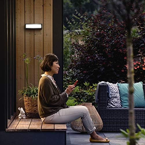 Philips 1735493P3 A++, myGarden LED Wandaussenleuchte Stratosphere 4000K, 500 lm, Aluminium, 4.5 W,