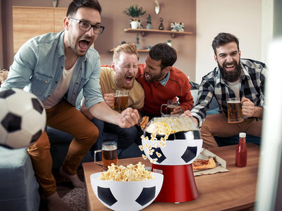 BEPER P101CUD051 Popcorn Maschine 'Football Edition' - Popcornmaschine Fettfreies in 3 Minuten,