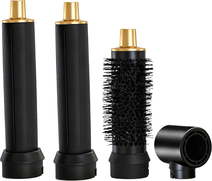 Retoo Thermobürste 5 in 1, Thermal Brush Blowout Haarstyler mit Lockenaufsätzen, Lockenbürste für Vo
