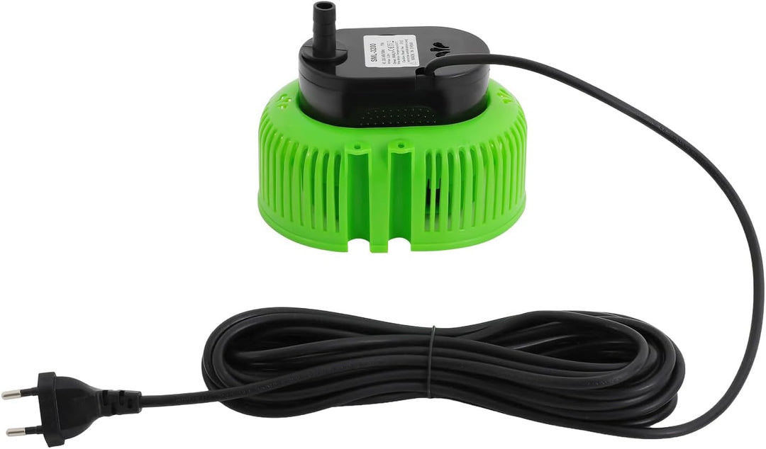 Pool Pumpe, 75W Poolabdeckpumpen, 3000L/H Filterpumpe (Grün) | Tragbar IPX8 Wasserdicht 35°C Maximal