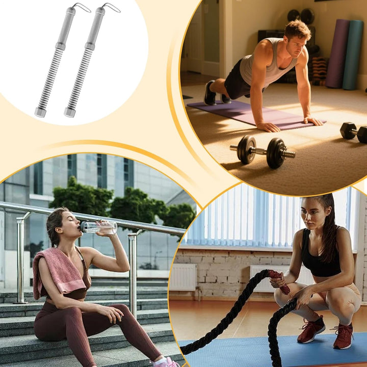 Mppchhn Trainingsseile | 2 Stücke Kabellose Battle Ropes,Knötchenfreies Fitnessband Dämpfend rutschf