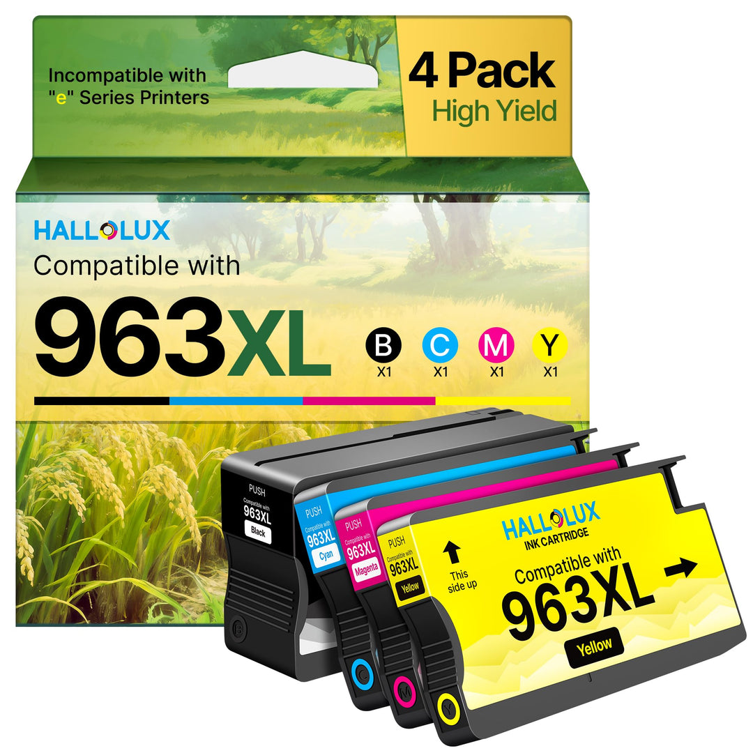 HALLOLUX OfficeJet Pro 9010 Multifunction Printer, Printer, Scanner, Copier, Fax, Wi-Fi, LAN, Duplex