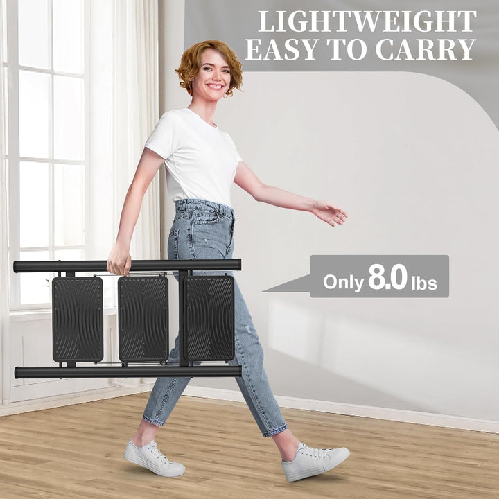 HBTower Trittleiter 3 Stufen Klappbar, Leiter 3 Stufen,stufenleiter,Leiter mit breitem Anti-Rutsch-P