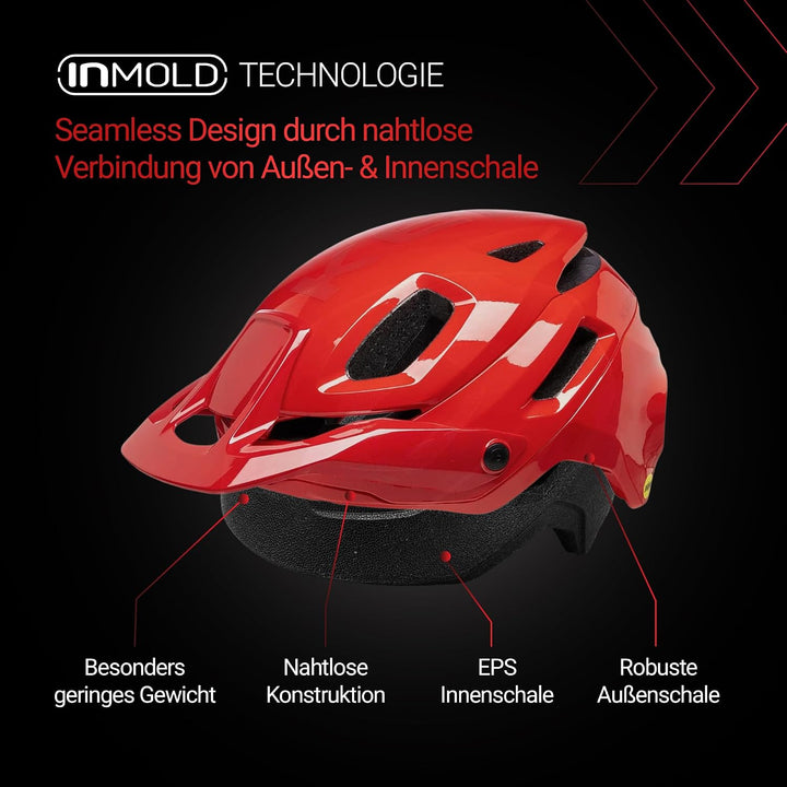 KED Pector ME1 MTB Fahrrad Helm rot 2023 M (52-58cm), M (52-58cm)
