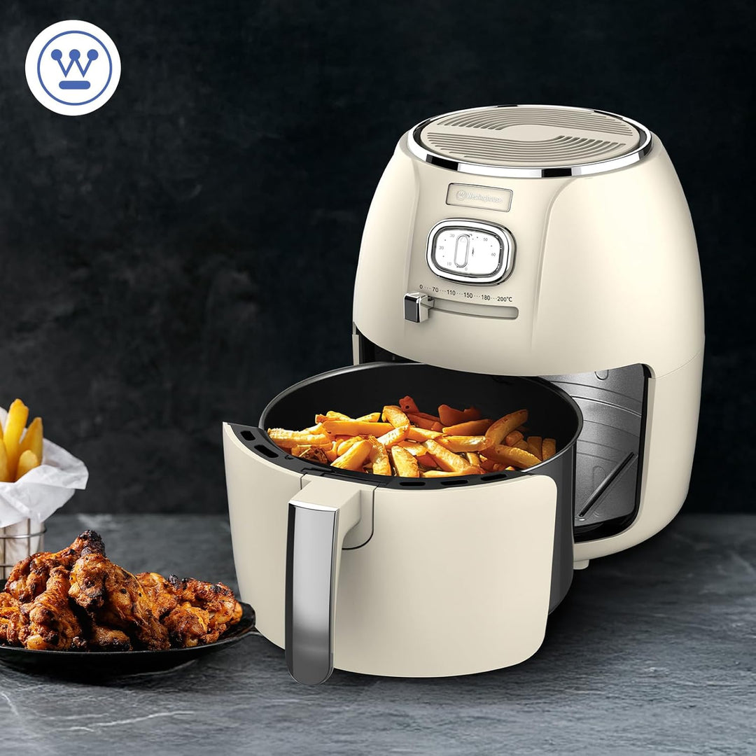 Westinghouse Retro Serie Airfryer, 4L, Heissluftfritteuse, 1500 W, Schnell & einfach, antihaftbeschi