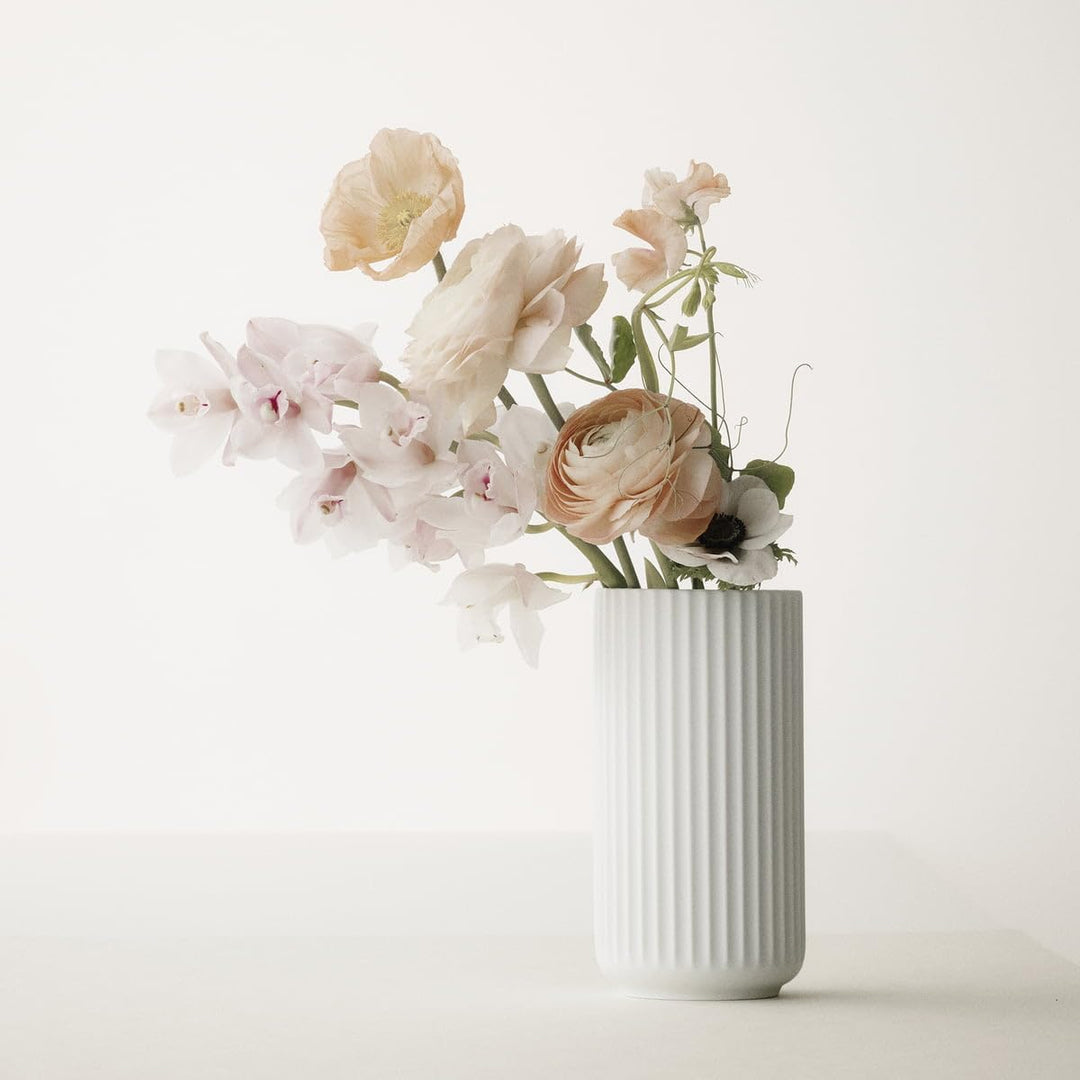 Lyngby Porcelæn Vase H12.5 cm Lyngby Designklassiker Zeitloses Design, Weiss H12,5 cm Weiss, H12,5 c