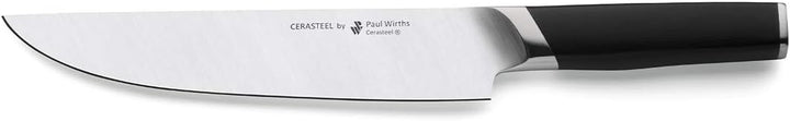 Paul Wirths CERASTEEL Fleischmesser | Bruchfeste & extrem scharfe Klinge aus Keramik & Edelstahl | K