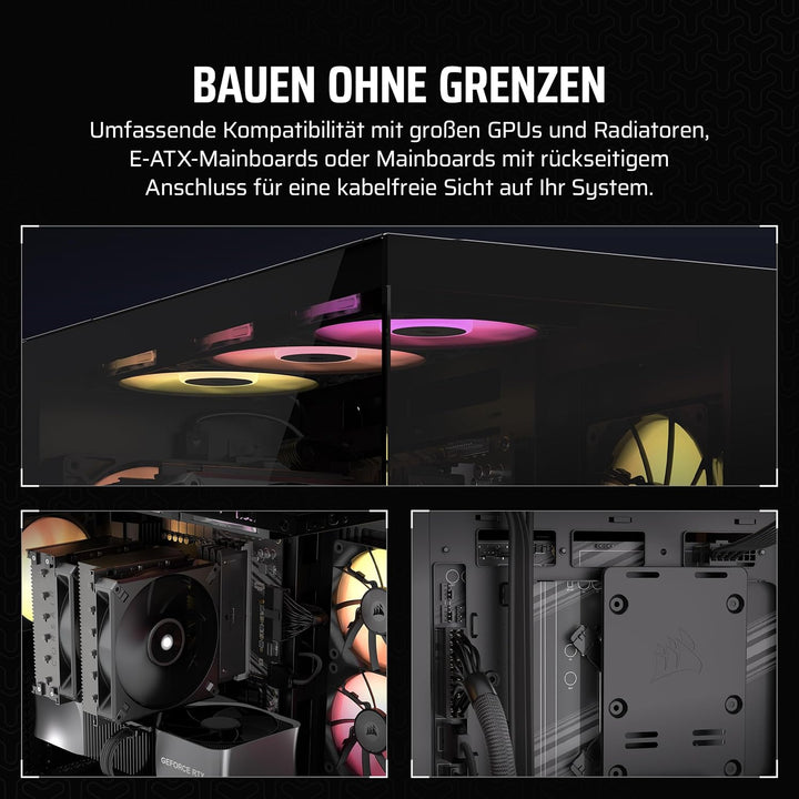 CORSAIR 3500X ARGB Mid-Tower ATX PC-Gehäuse - Gehärtetes Panorama-Glas - Umgekehrte Verbindung Mothe