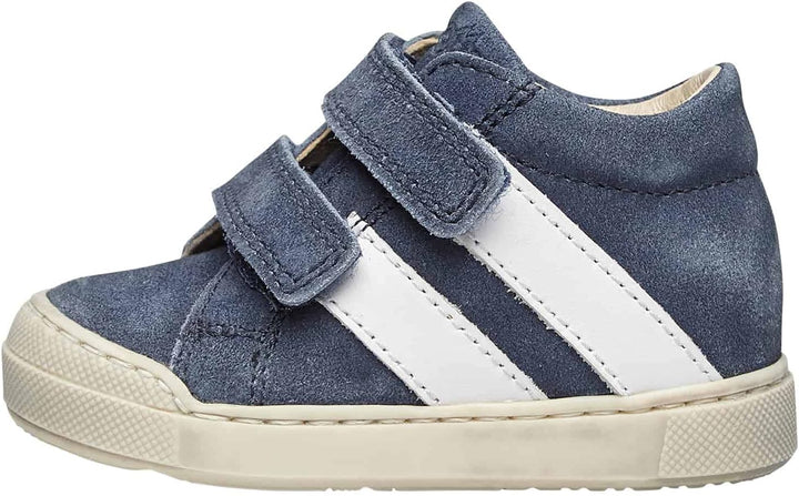 Falcotto Gazer VL-Sneaker aus Veloursleder mit Klettverschluss blau 19