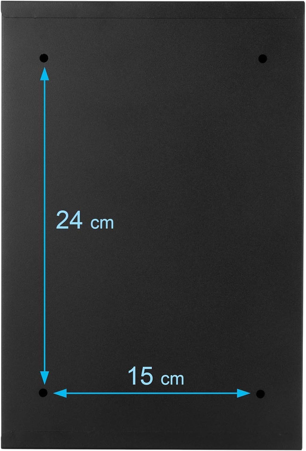 Verda Designer Briefkasten personalisiert 32 x 21,5 x 8,5cm, UV-Farbe, Edelstahl, Postkasten, Wandbr