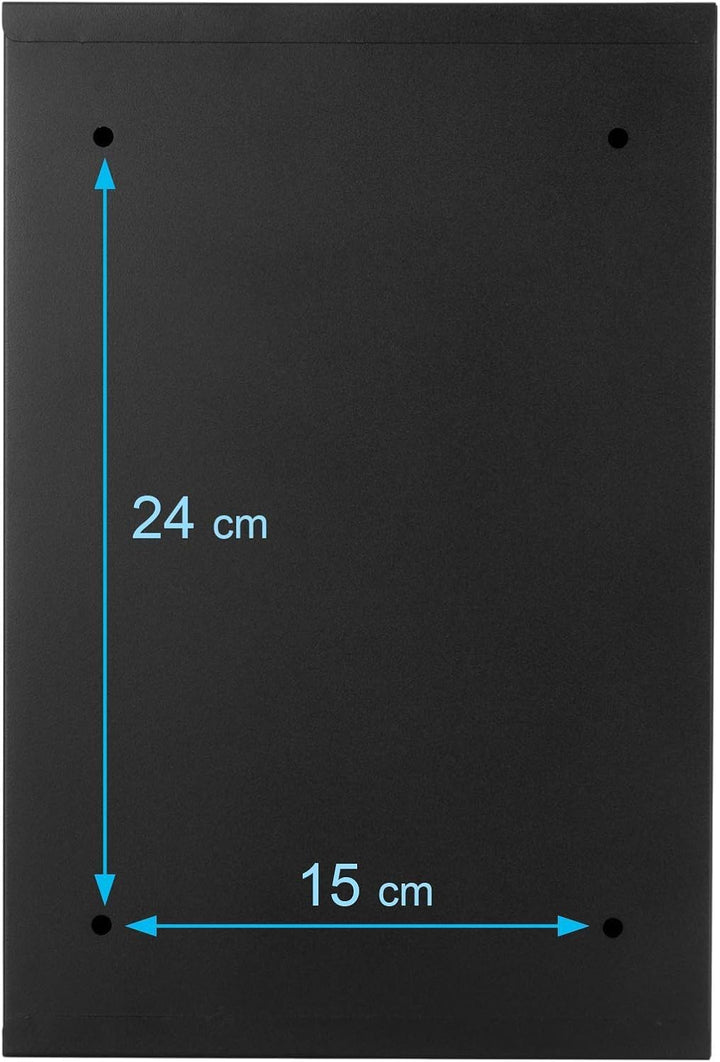 Verda Designer Briefkasten personalisiert 32 x 21,5 x 8,5cm, UV-Farbe, Edelstahl, Postkasten, Wandbr