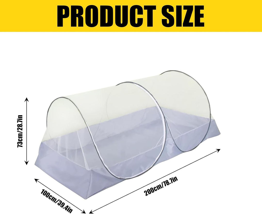 Faltbares Moskitonetz, 100x200cm Moskitonetz Bett, Tragbares Campingzelt Reise, Schnelle Installatio