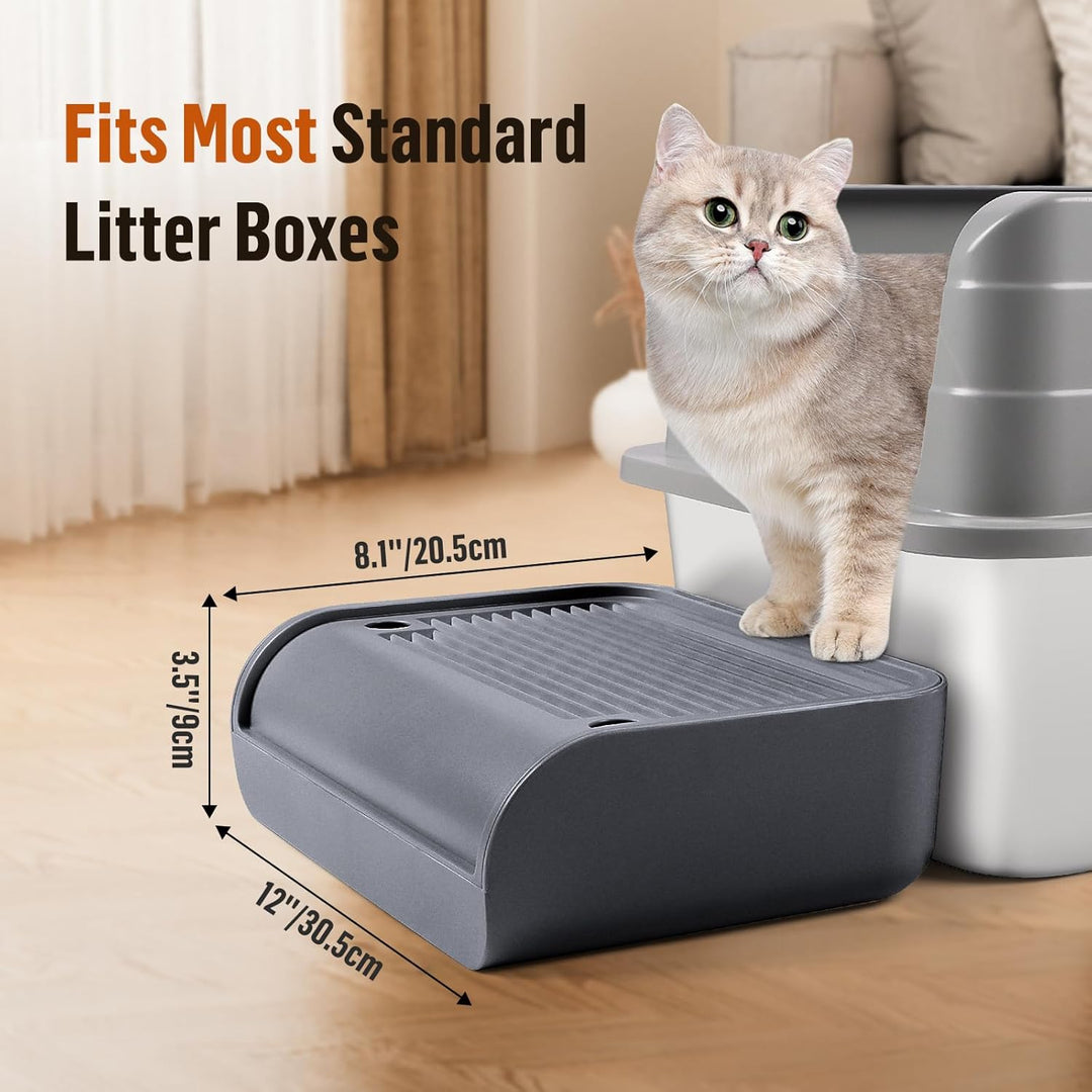 Katzentoilette, Katzenrampe/Treppe/Katzenfänger mit Filterfunktion, leicht zu reinigen, Filterpedal