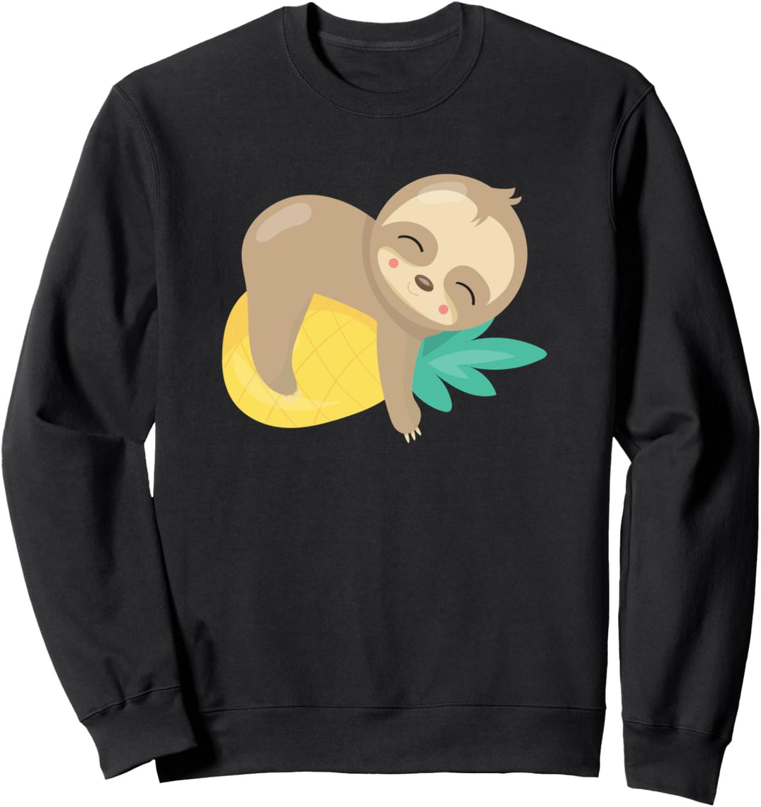 Babyfaultier auf Ananas tropisch Sweatshirt