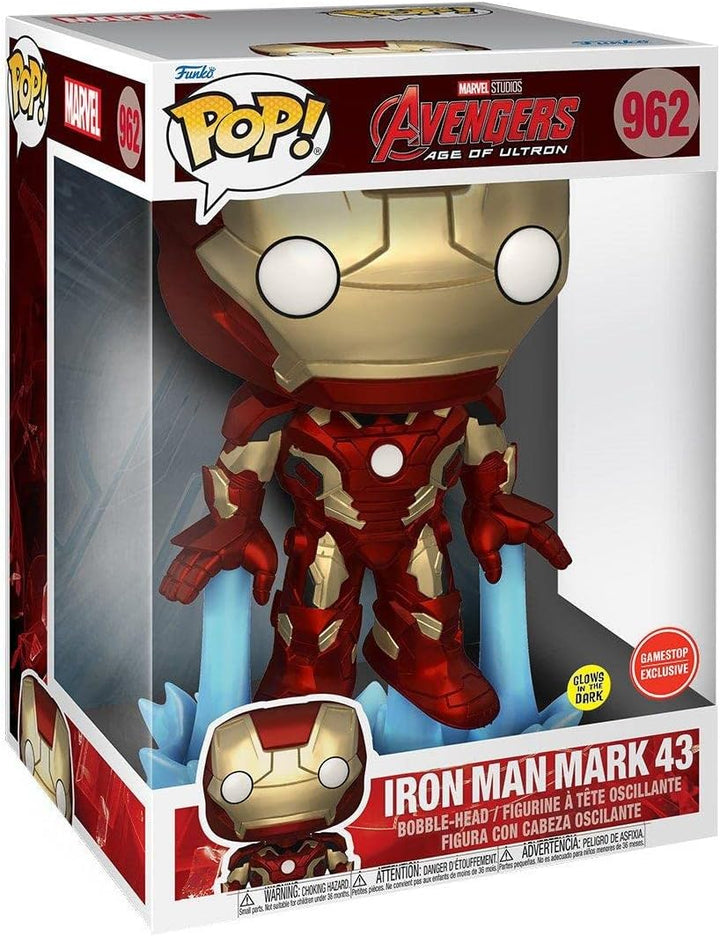 Funko Pop Avengers Age of Ultron Iron Man 25,4 cm Glow in The Dark Exclusive