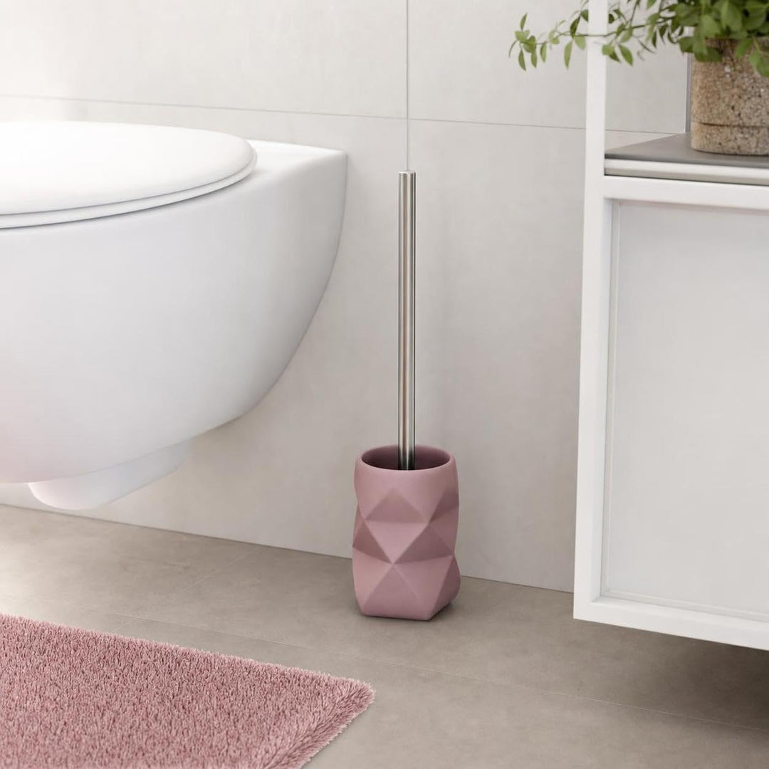 Kleine Wolke Crackle Accessoires, Polyresin, Rouge Masse ca. 106 x 390 mm WC-Bürstenhalter Rouge, WC