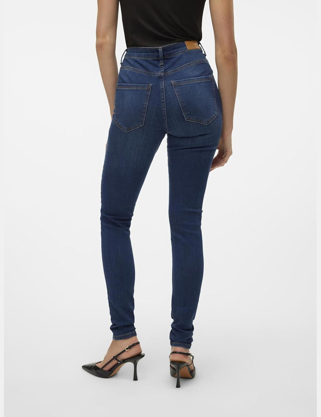 VERO MODA Female Skinny Jeans VMSOPHIA Hohe Taille Skinny Fit Jeans, Medium Blue Denim
