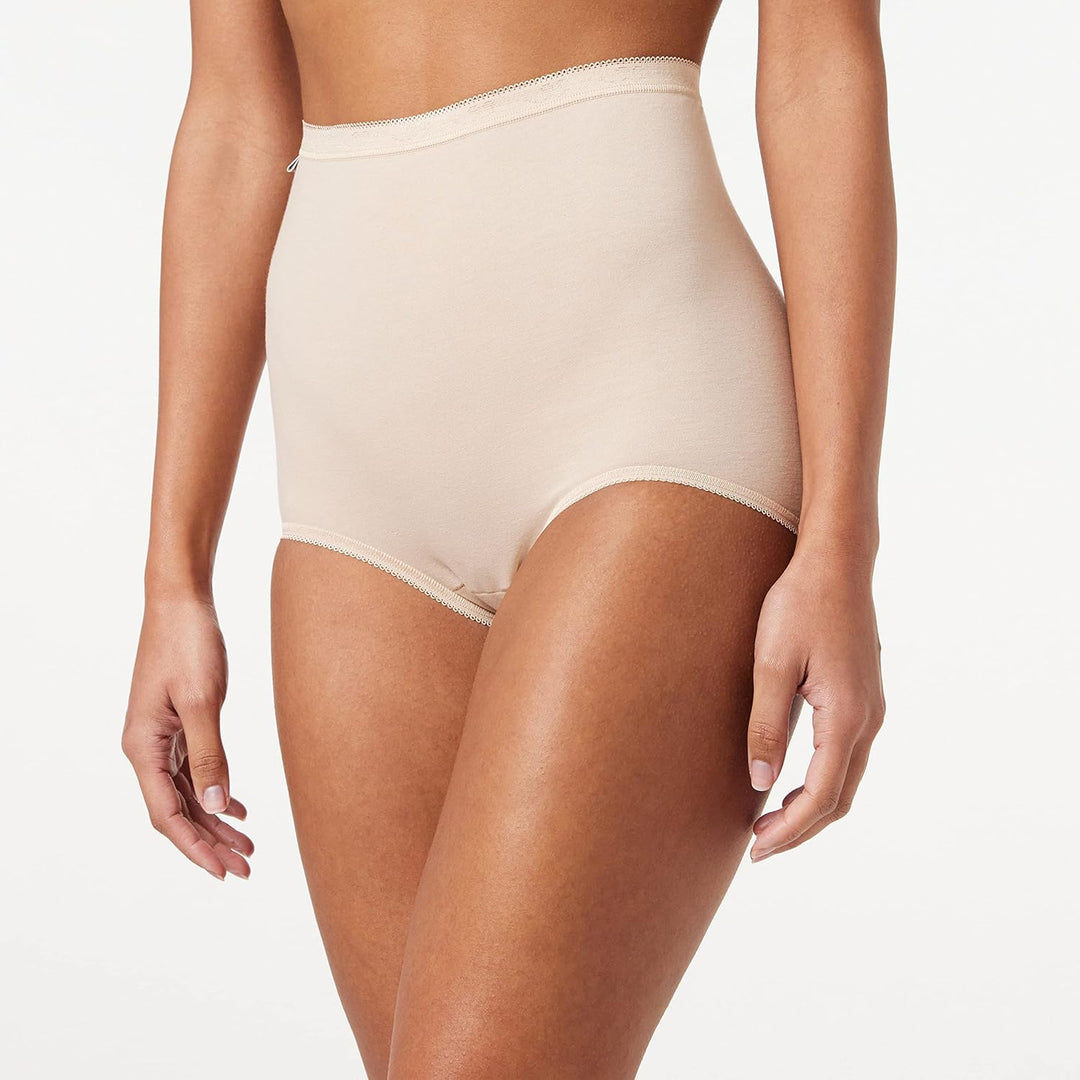 sloggi Damen Basic+ Maxi 3P Slip 48 Beige, 48 Beige