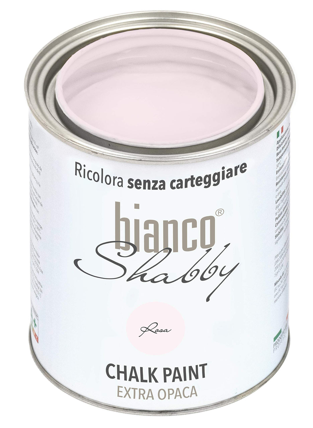 bianco Shabby® Rosa Kreidefarbe Wasserbasis für Alle Oberflächen einfach zu verarbeiten ohne schlech