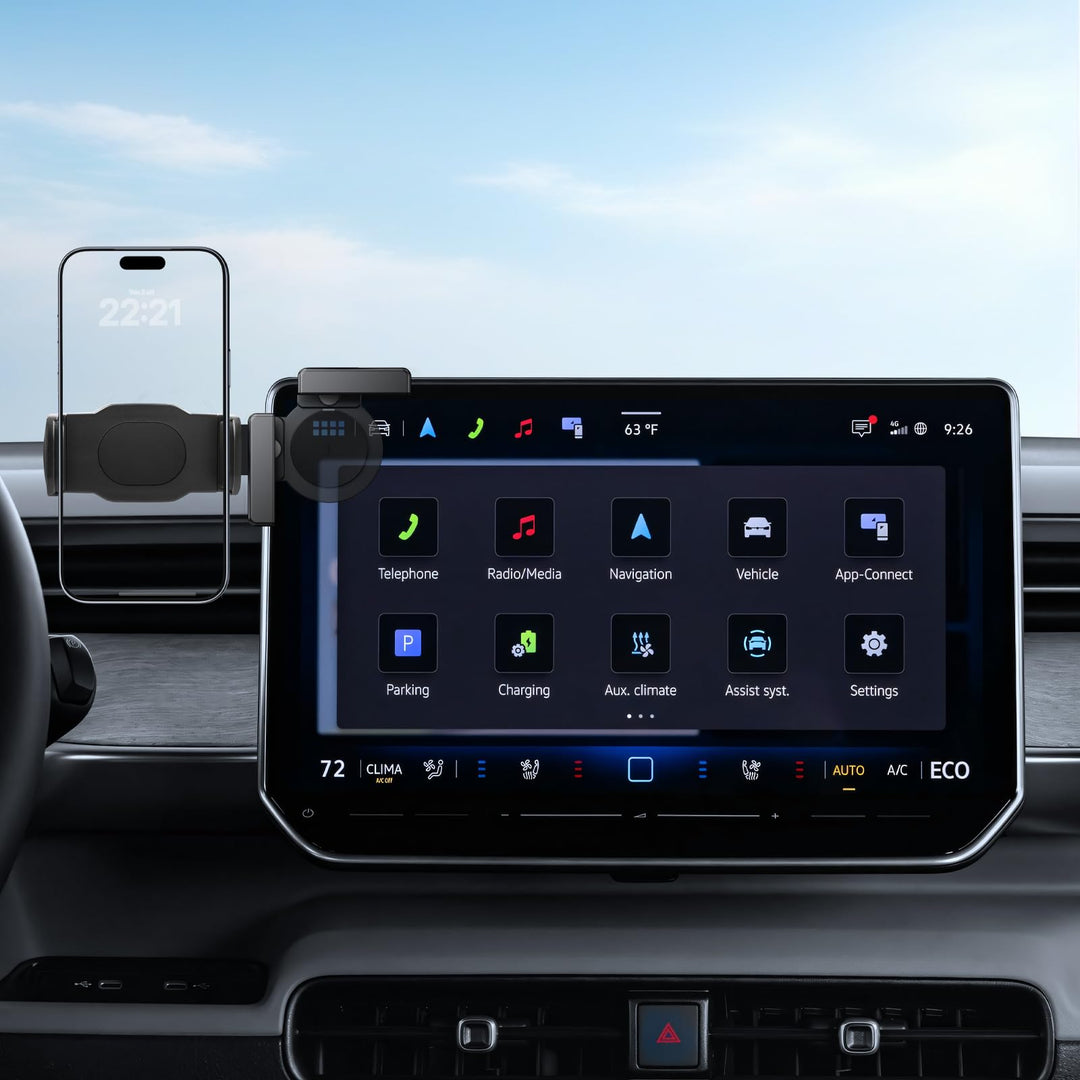 Handyhalterung für VW 12,9 Zoll Display, ID.3, ID.4, ID5, ID.Buzz 2024-2026 Mini Handyhalter für iPh
