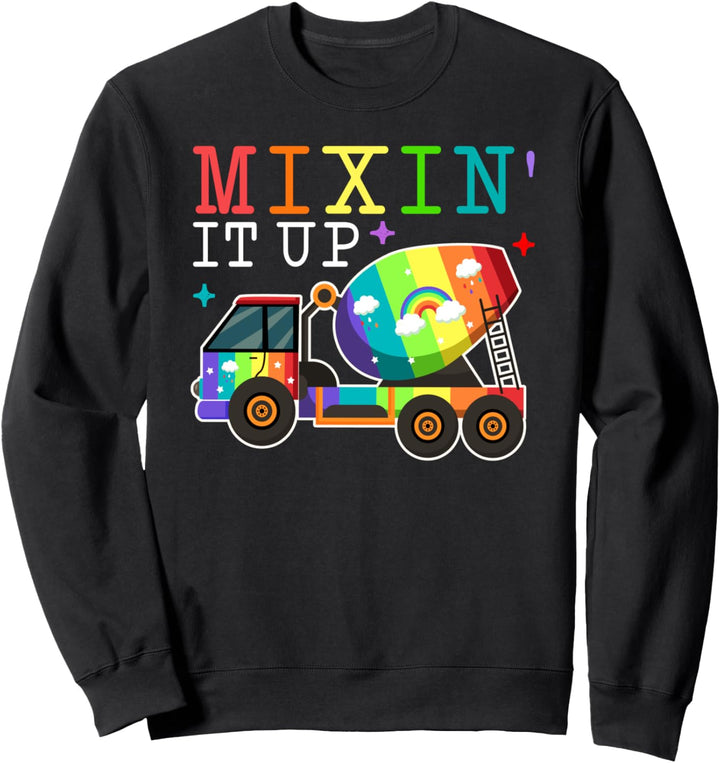 Mischen es lustiges Zement-Betonmischer-LKW-Zitat Meme Sweatshirt