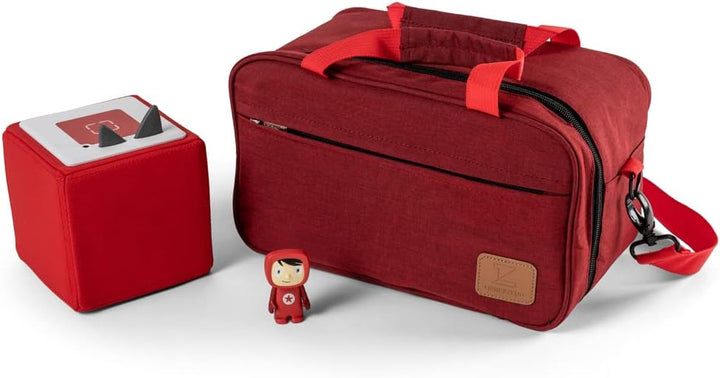 Liebeszeug® Tasche für Toniebox, 8 Hörfiguren, Kopfhörer, Ladegerät und Zubehör, auch Verwendbar als