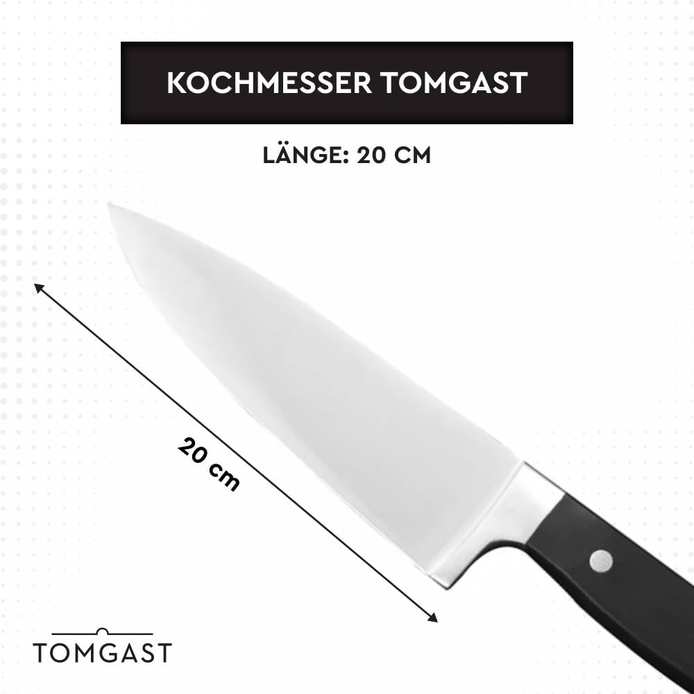 JUSTCUT Kochmesser 20 cm, geschmiedet, Kochmesser 20 cm