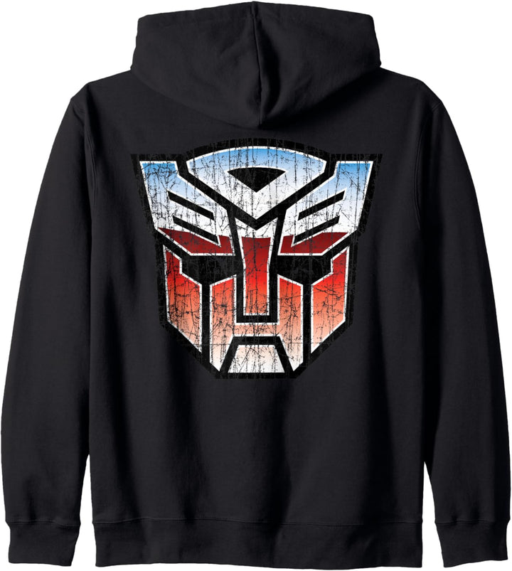 Transformers Logo Autobot im Used-Look Kapuzenjacke