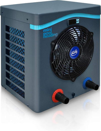 Gre HPM40 HPM40-Mini-Wärmepumpe für Aufbau-Pool bis zu 40 m3, blau, 40 m3