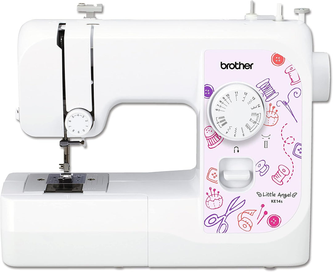 Brother KE14S Little Angel - Nähmaschine mit Fingerschutz (14 Stiche)