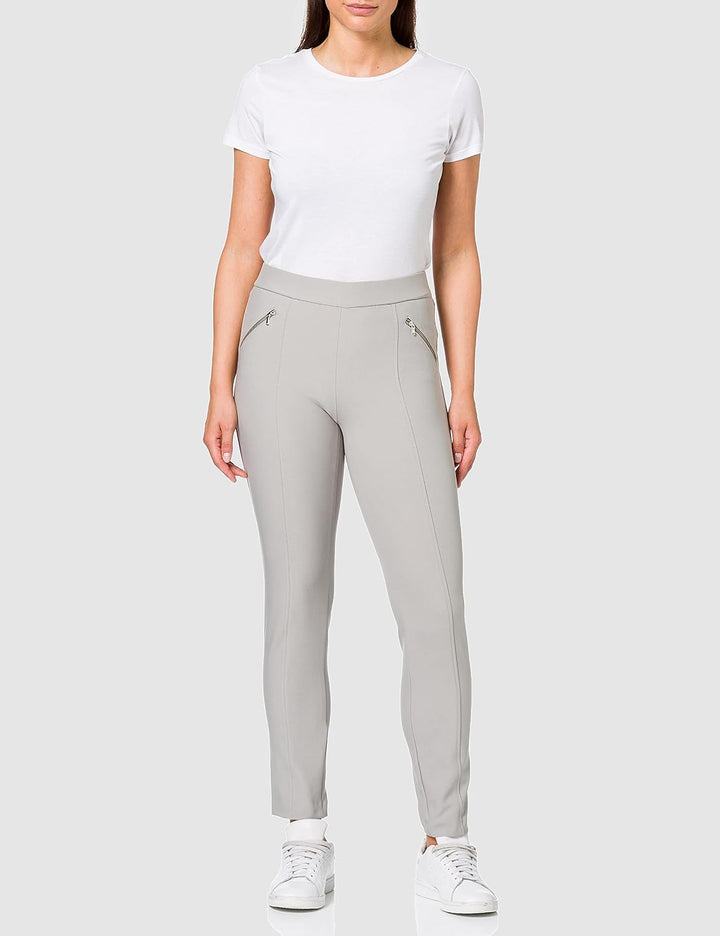 Atelier GARDEUR Damen Hose 36 Kurz Beige (Dunkelbeige 21), 36 Kurz Beige (Dunkelbeige 21)