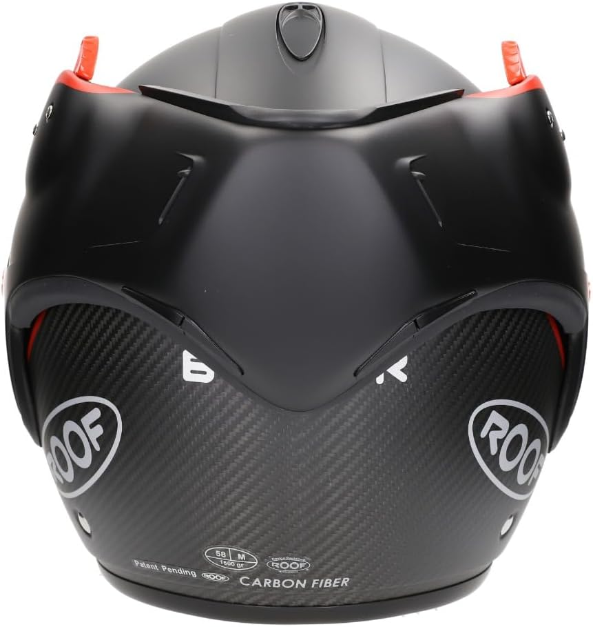 Roof Modularhelm BoXXer Carbon schwarz matt Jet Integral Visier 50% getönt 58 Weiss, 58 Weiss