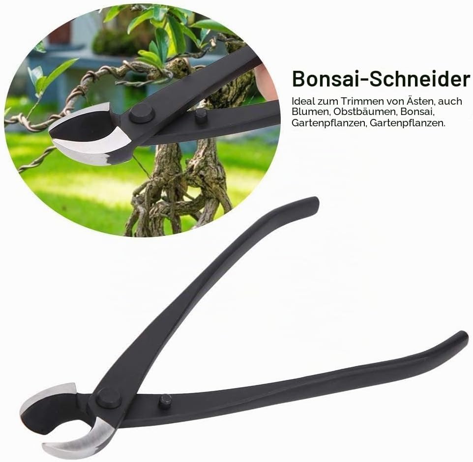 Bonsai Cutter-Zange, Bonsai-Zange, konkav, Manganstahl, Astschneider, schräg, Verbundstahl, Konkav,